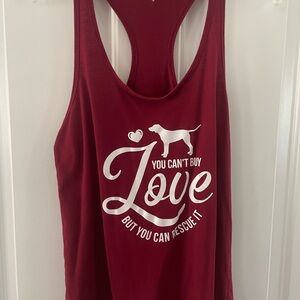 Dog Lover's Maroon Tank Top XL